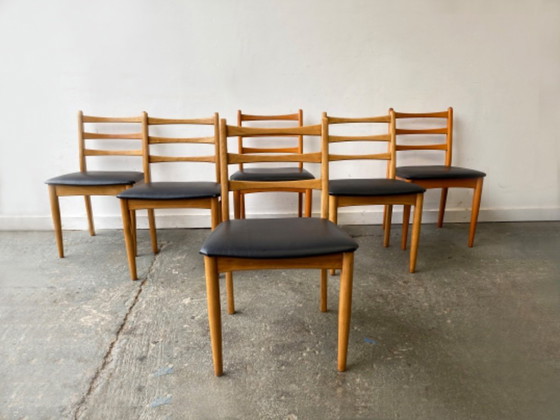 Image 1 of Satz von 4 Mid Century 1970's Esszimmerstühlen von Schreiber Furniture