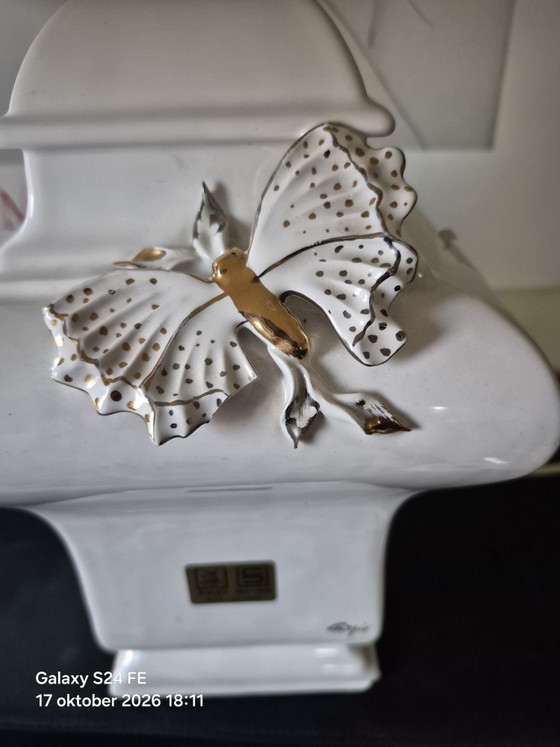 Lampada di design italiana Carpie -sele – Lampade da tavolo, Ceramica, Oro (photo 2 of 5)