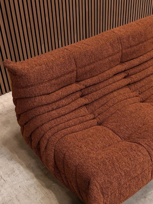 Ligne Roset Togo Set Wooblend Brown Red