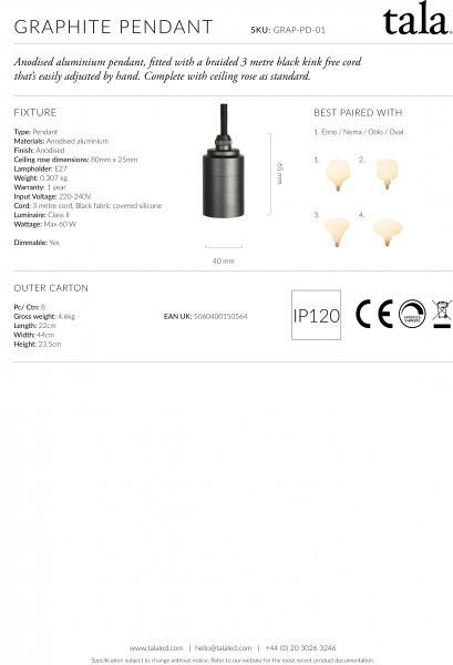 Image 1 of Tala Fitting pendant lamp