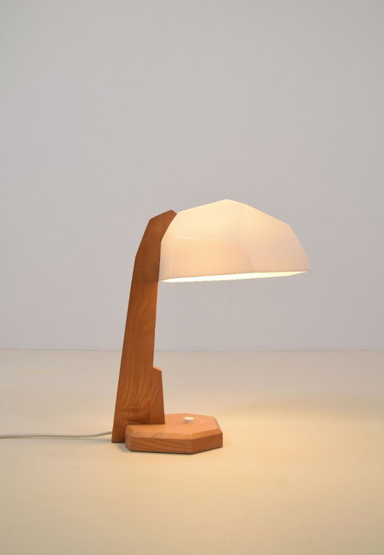 Rara lámpara de mesa antroposófica de Rudolf Dörfler, años 60 – Artolux, Lámparas de mesa, Wood, Plastic (photo 6 of 8)