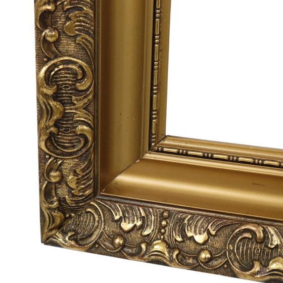 Image 1 of Marco clásico de madera antigua de estilo rococó