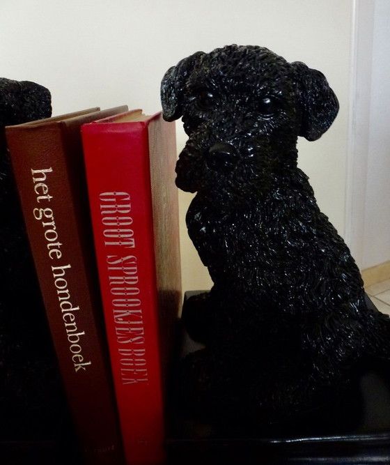 Image 1 of Magnifiques grands serre-livres, en forme de chien, terrier ou caniche.