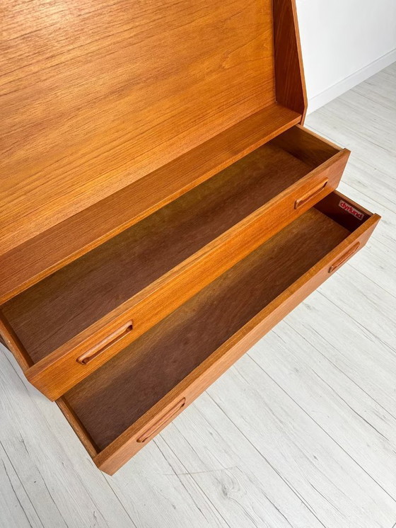 Image 1 of Segreteria danese vintage in teak di Dyrlund anni '60-'70