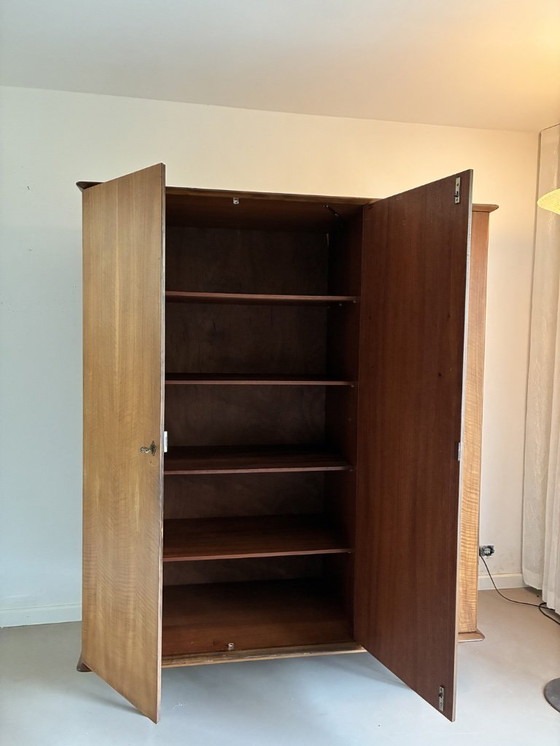 Image 1 of Vintage mid-century wardrobe | 1950s/60s | warm wood
