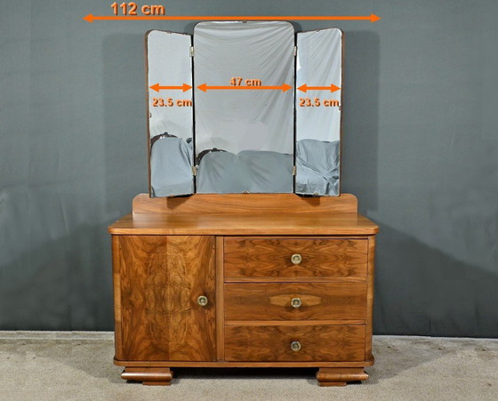 Image 1 of Burr Walnut Dressing table, Art Deco - 1930