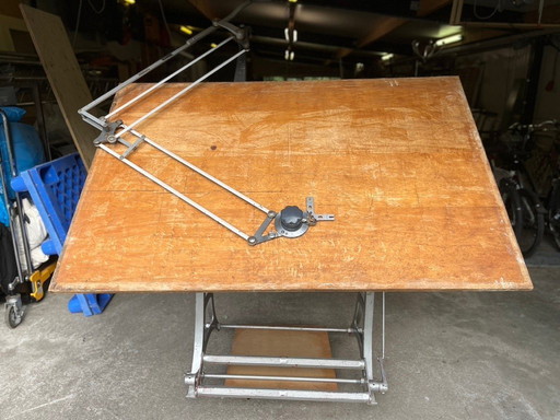 Vintage industrial drafting table Ahrend Libra