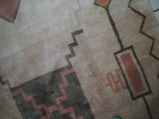 Image 1 of Handgemaakt vintage Tibetaans Khaden-tapijt 159 cm x 237 cm (5,2' x 7,7') jaren 60 - 1C504