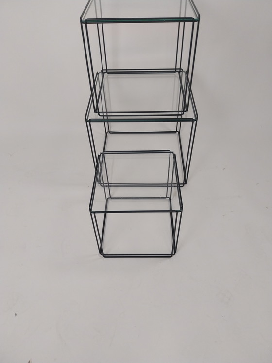 Image 1 of 1 x set of isocele tables by Max Sauze 1970's