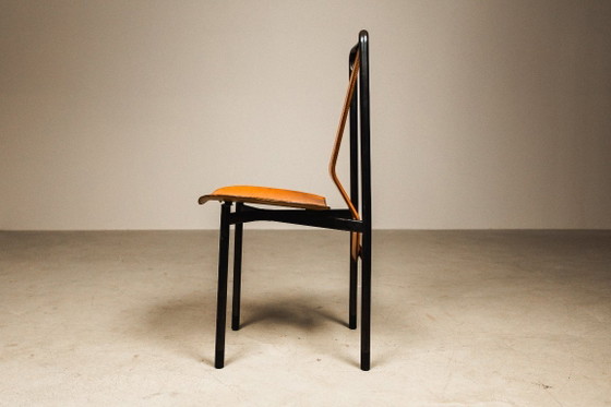 Image 1 of Juego de seis sillas de comedor 'Irma' diseñadas por Achille Castiglioni para Zanotta, Italia, 1979.