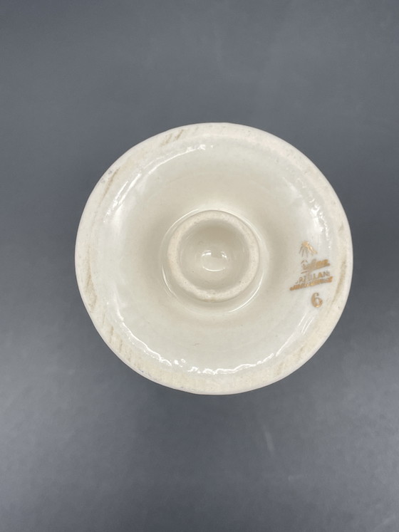 Kerafina Bavaria Vaso in Porcellana con Decoro Dorato, Vintage – Vasi, Porcelain (photo 6 of 7)
