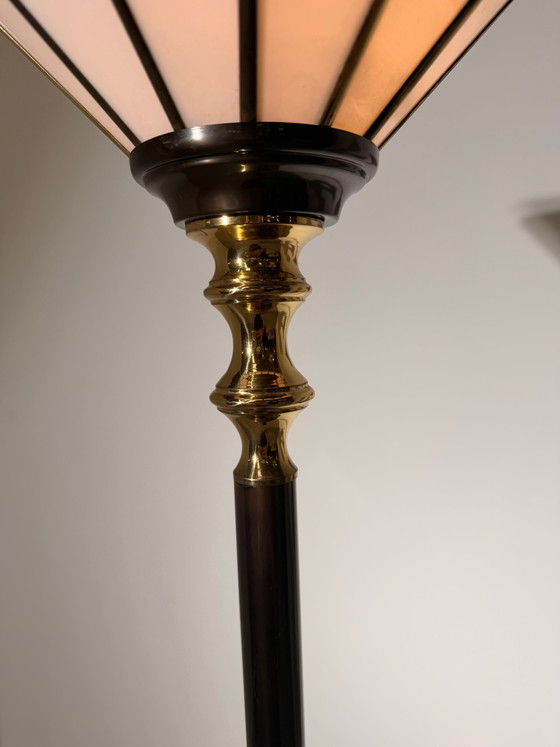 Art Deco Style Torchiere Floor Lamp – Floor lights, Glass (photo 3 of 6)