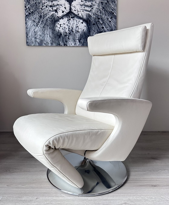 FSM Smile Design Relaxfauteuil – Verstelbare relaxstoel, Chrome, Leather (photo 3 of 8)