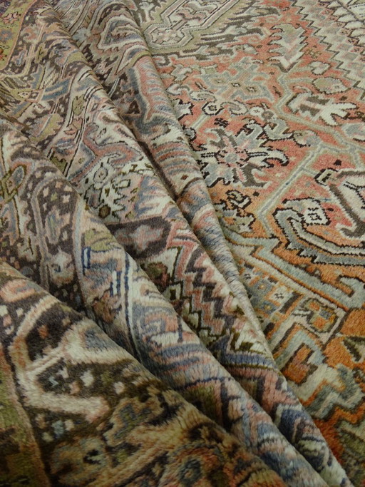 XL-Heriz - 386 x 293 cm - Wol op katoen - Handgeknoopt