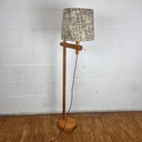 Vintage Floor Lamp in Pine Wood, Jaren 60