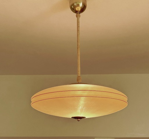 Art Deco Glass Pendant Lamp