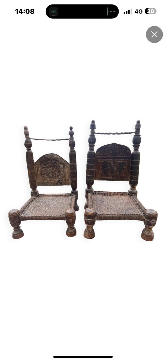 Image 1 of Coppie di sedie antiche tradizionali