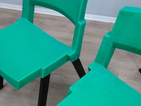 Image 1 of Set aus 4 postmodernen „City“-Stühlen von L/O für LAMM 1980er Jahre