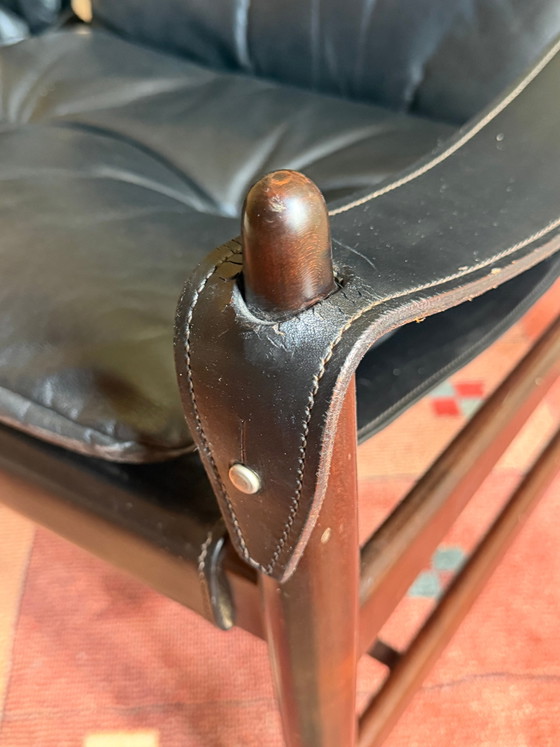 Skandinavisches Safari-Sitzsofa aus Leder, 2-Sitzer – 2 Sitzer Sofas, Leather, Scandinavian (photo 7 of 12)