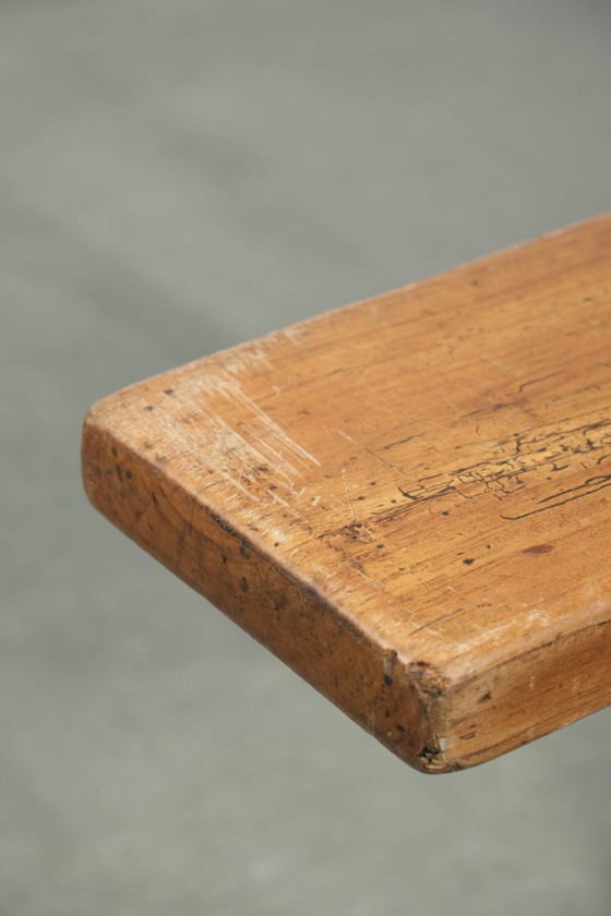 Image 1 of Banco de recibidor/banco para la mesa del comedor de brocante francés atemporal con una gran apariencia.