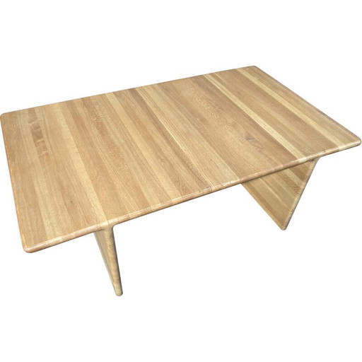 Mesa de centro vintage de roble para Leolux, 1970