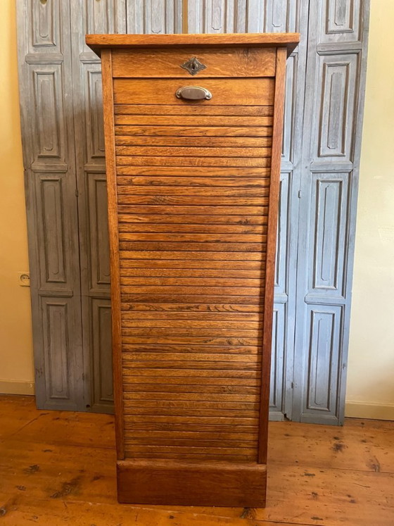 Image 1 of Rolluikkast Archiefkast Muziekkast art deco 1930 Frans