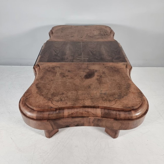 Mesa de madera Art Déco, años 40 – Mesas de comedor (photo 4 of 13)