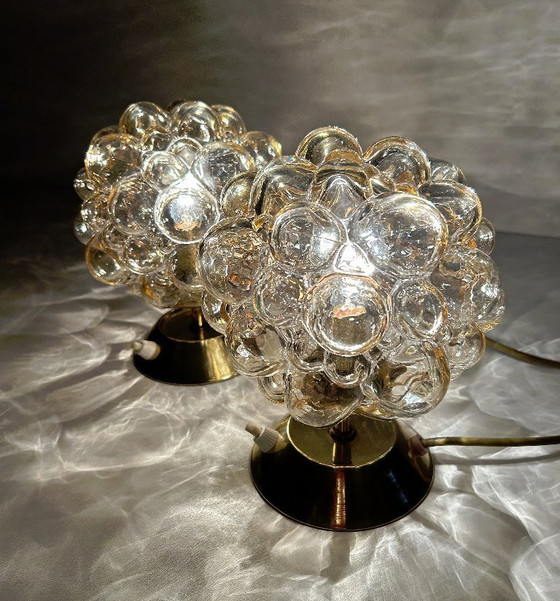 Image 1 of 2x Limburg Bubble Glas Lamps