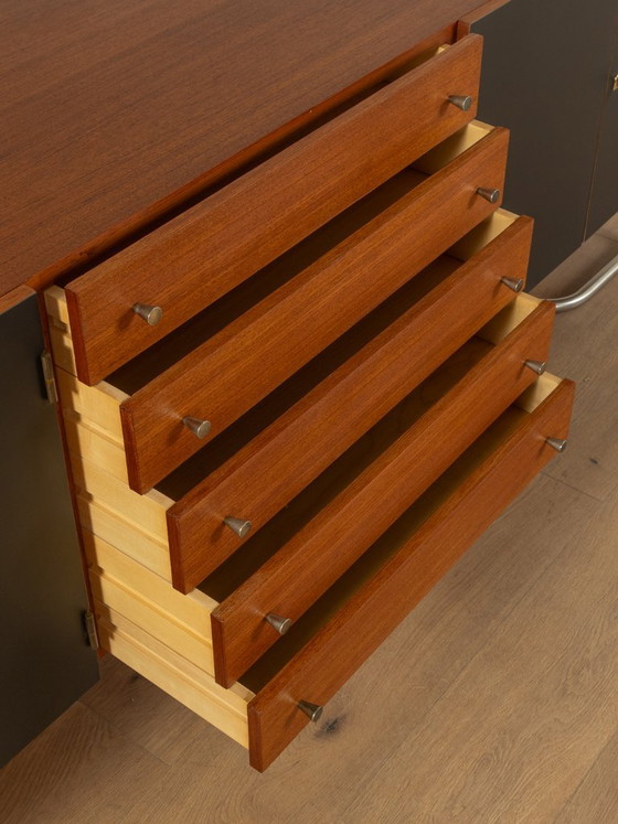 Sideboard aus den 1960er Jahren, Holz, Schwarz (Foto 5 von 9)