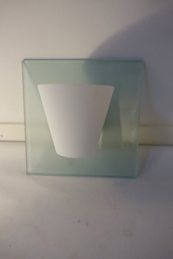 Image 1 of Set of Two Foscarini Quadro Parete Wall Lamps Murano Glass 