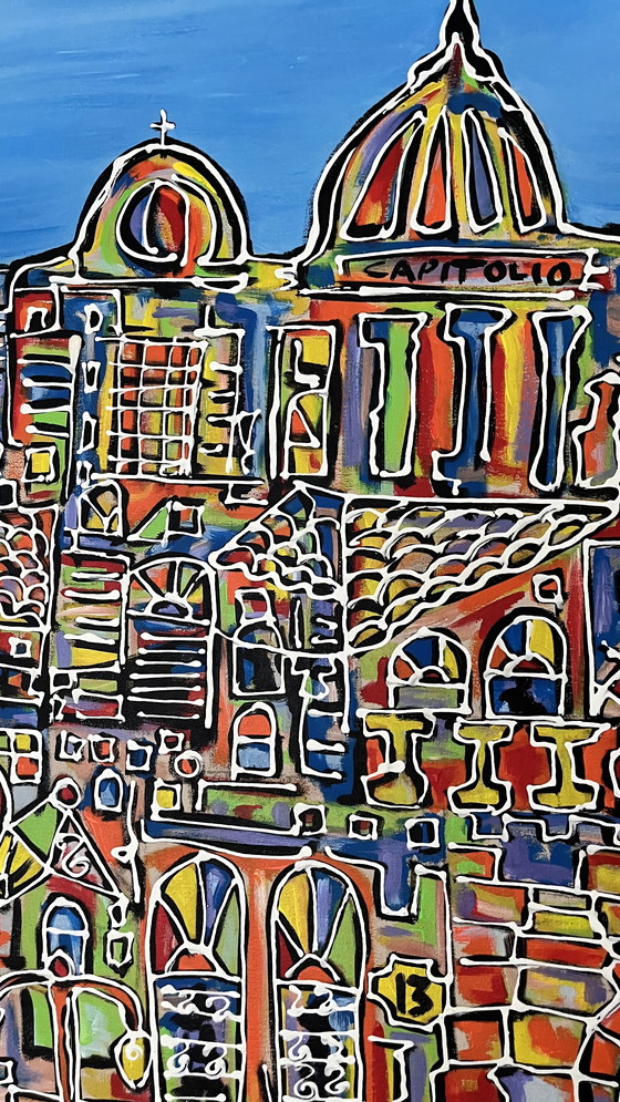 Image 1 of La Havane – Paysage urbain vibrant de La Havane, signé par Soto (2005)