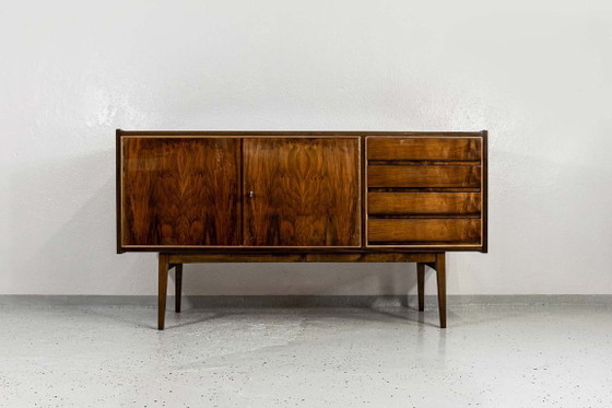 Image 1 of Mid Century Walnut Sideboard By S. Albracht, Poland, 1972