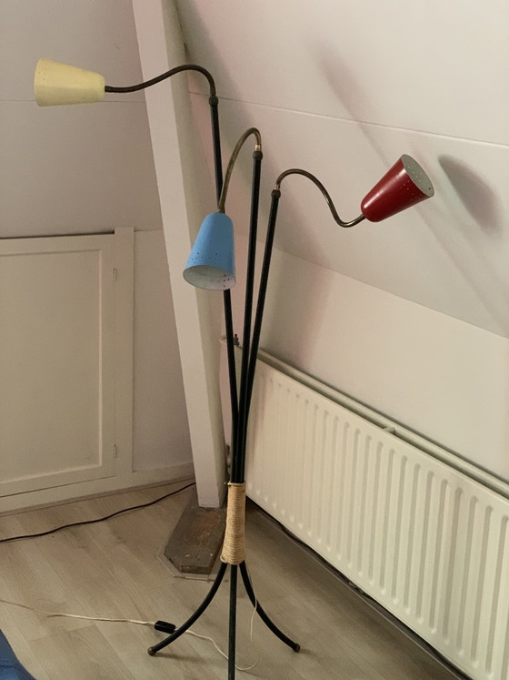 Image 1 of Hagoort Mid-Century Modern floor lamp 1950s