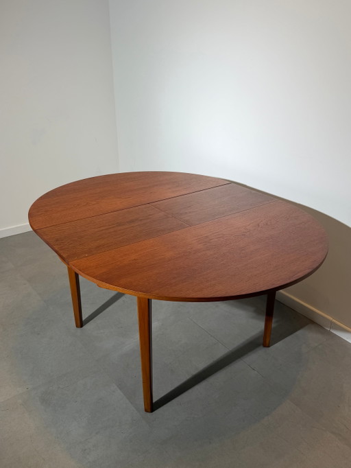 Tavolo da pranzo rotondo allungabile G-Plan in teak – eettafels, Wood