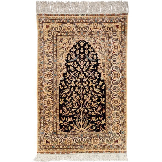 Tapis Hereke Ancien en Soie Signé | Tapis Turc Noué Main | Collection | 117×79 cm – Silk (photo 2 of 11)