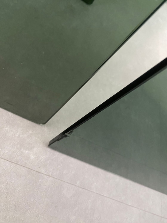 Image 1 of Gallotti & Radice set nesting tables smoke glass vintage