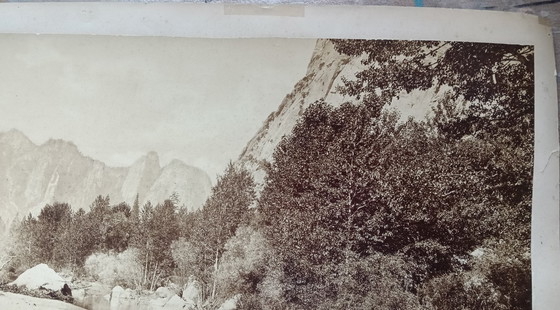 Image 1 of Carleton E. Watkins (1829–1916) Self portait on stone, Yosemite park.