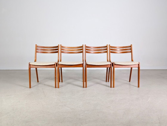 Image 1 of Set of 4 Midcentury Chairs KS Møbler Teak Danish Design Vintage