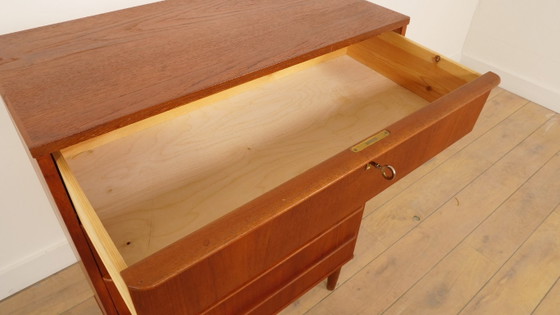 Vintage Deense Ladekast | Teak | 6 Lades | 106 Cm – Ladekasten, Wood (photo 6 of 9)