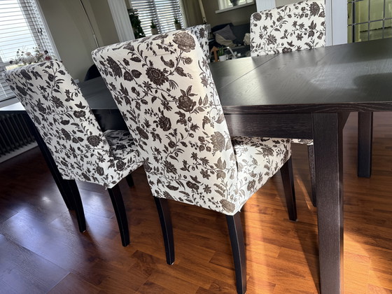 Image 1 of 4 Stühle mit Stoffbezug