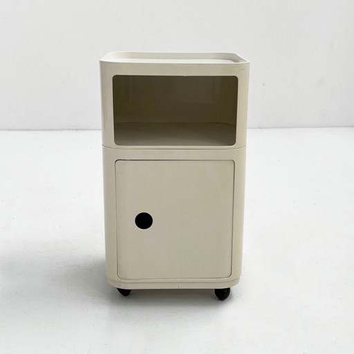 White Square Componibili Storage Unit by Anna Castelli for Kartell, 1970s