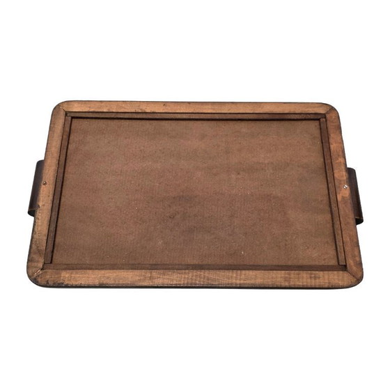 Image 1 of Vassoio Art Déco francese con rose, circa anni '30