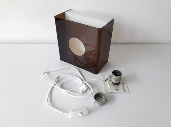 Image 1 of Plexiglass space age ceiling lamp/wall lamp, 70s lamp, Space age lamp
