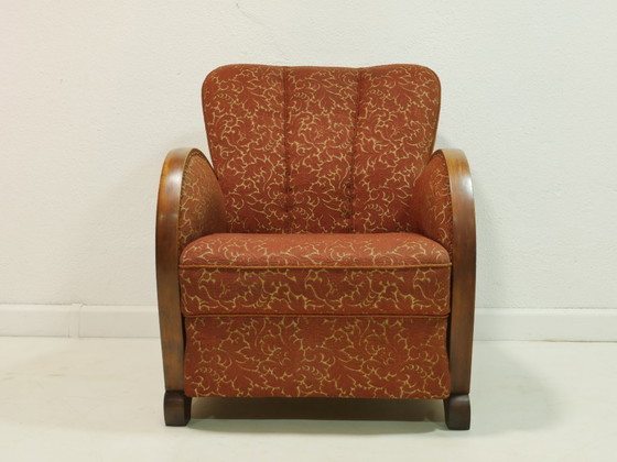 Image 1 of Fauteuil cocktail vintage, années 1950, fauteuil club, style Art déco, fauteuil lounge, Allemagne