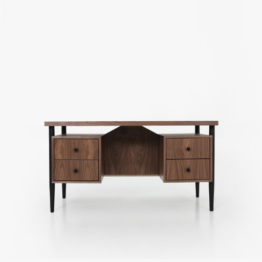 Schreibtisch Nussbaum - Astrid 4 O_B02