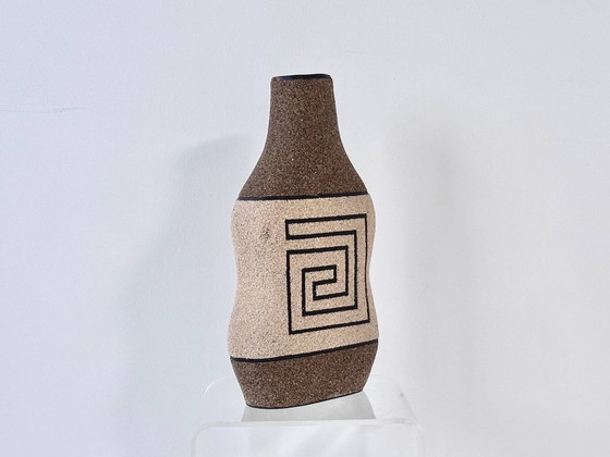 Katharina Eichler Vessel Sculpture, Nerikomi Ceramics, Unique Character, Vases, Brown, Modern (photo 6 of 11)