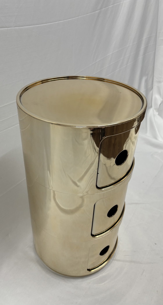 Image 1 of Kartell Componibili (3 piezas): ¡Diseño italiano en oro de lujo!