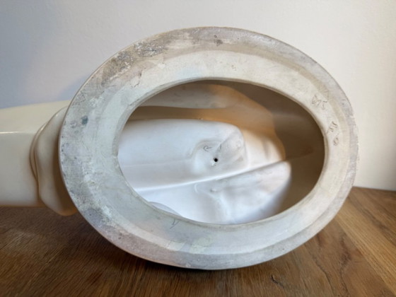 Jihokera Bechyne Sculpture Céramique Canoéiste Tchécoslovaquie 50 cm – Ceramic (photo 9 of 10)