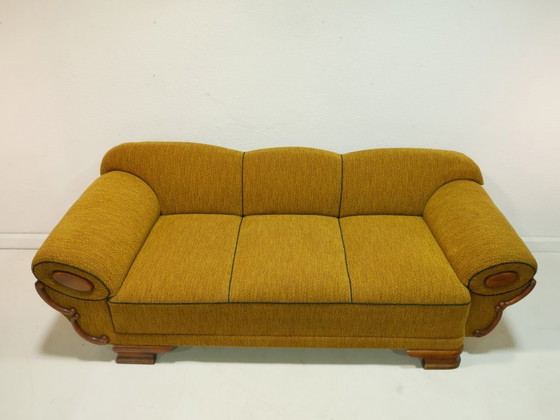 Image 1 of Vintage bank uit de jaren 50, Mid Century Modern, originele bank, Duitsland