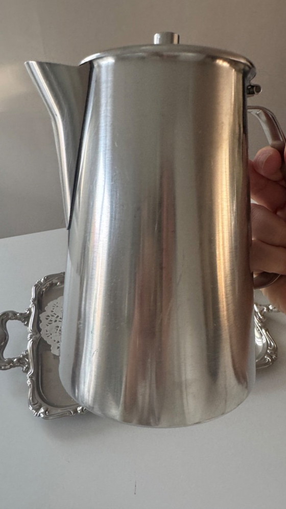 Image 1 of Vintage WMF Stainless Steel Coffee/Teapot